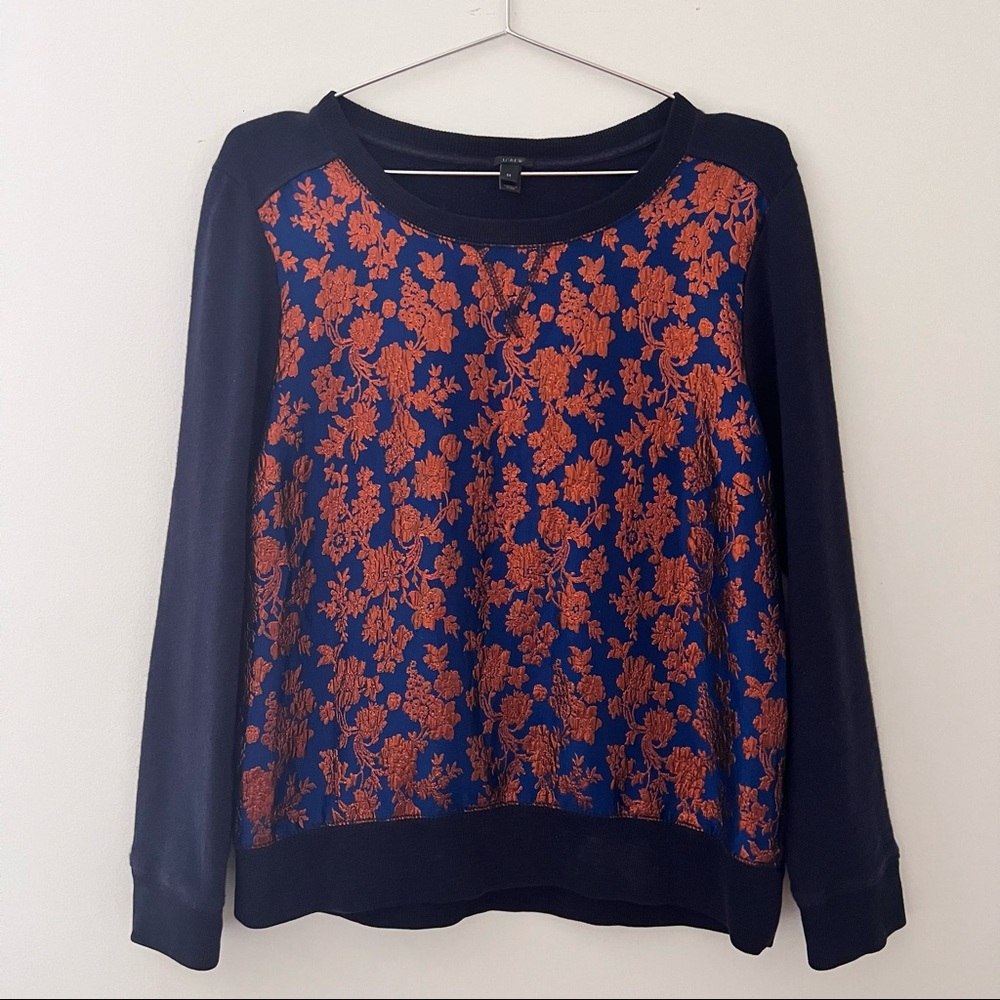 J Crew Brocade Sweatshirt